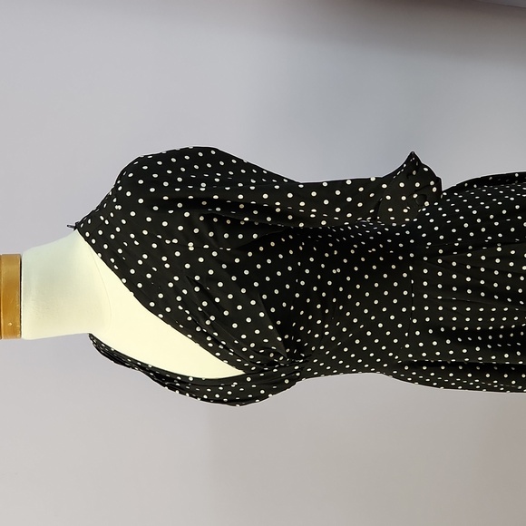 UNIQUE VINTAGE polka-dot swing dress - Picture 7 of 13